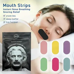 JazzyStone Mouth Tape Mouth Seal Strip Mulut Anti Ngorok Anti Dengkur Snore Stopper dan Ngorok Bantu Tidur Nyenyak Penutup Mulut Tidur Upgrade Bahan kolagen Breath Better