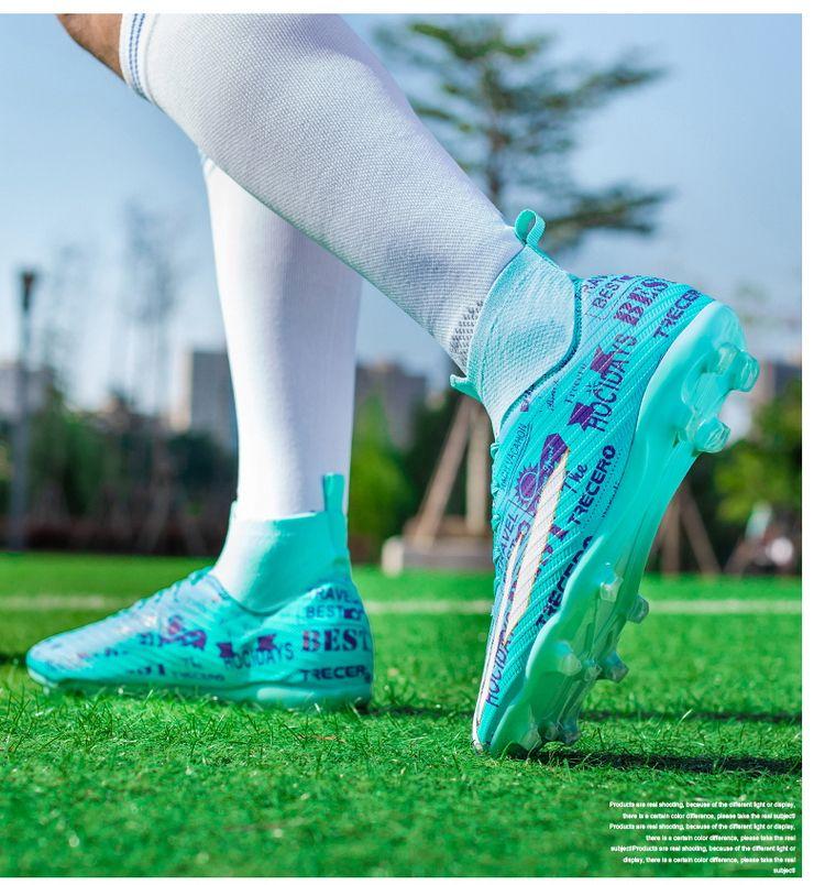 Product Introduction of Soccer Shoes Men's Adult Sports Soccer Shoes Long Broken Nail Training TF Boy Student Professional Short Studs Youth Sneakers 14