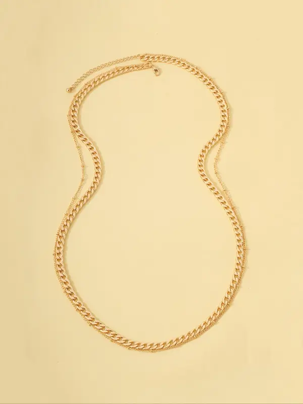 Women's Elegant Minimalist Double Layer Waist Chain, Trendy Exquisite Waist Chain, Chic Body Jewelry for Party & Daily Decor 3