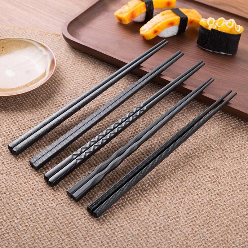 Product Introduction of 1 Pair Japanese Chopsticks Alloy Non-Slip Sushi Chop Sticks Set Chinese Gift 7