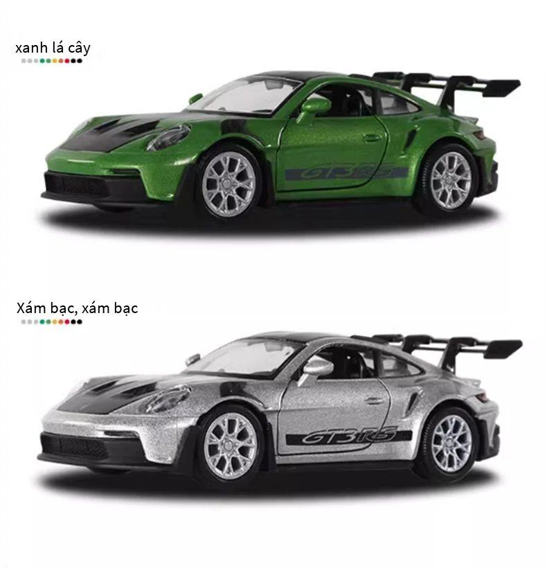 Product Introduction of 1: 36 Porsche 911 992 GT3 RS Đường đua hợp kim Mô hình xe đua Diecast Kim loại Xe thể thao Xe mô hình Bộ sưu tập mô phỏng Quà tặng cho 10