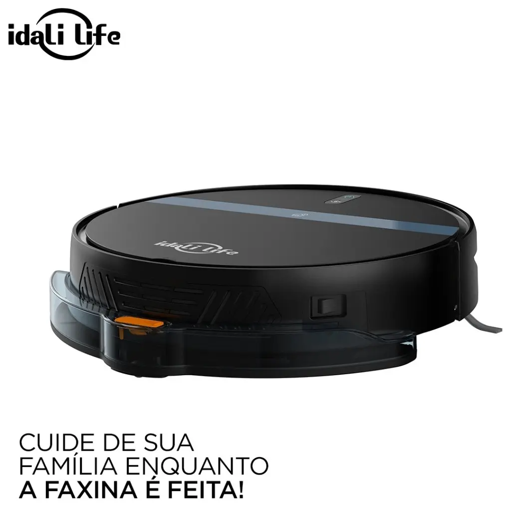 Aspirador de Pó Para Casa Robô Inteligente Com Sensores Anti- queda IDALI LIFE