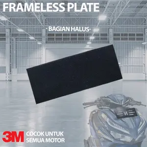 Bagian Halus perekat Frameless plat nomer motor