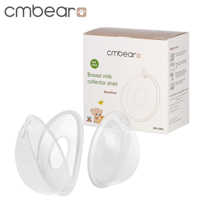  Hộp 2 phễu hứng sữa chống tràn Cmbear chất liệu silicon an toàn 