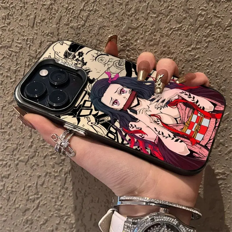 Iphone case,Demon Slayer Anime,Compatible with iPhone 7 8 PLUS 11 12 13 14 15 16PRO MAX X XR XS. Anti-Drop and shockproof protection hard case