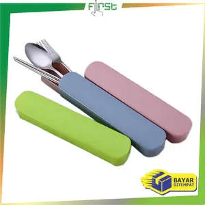 [COD] FH C495 Sendok Set Alat Makan Sendok Garpu Sumpit Kitchenware
