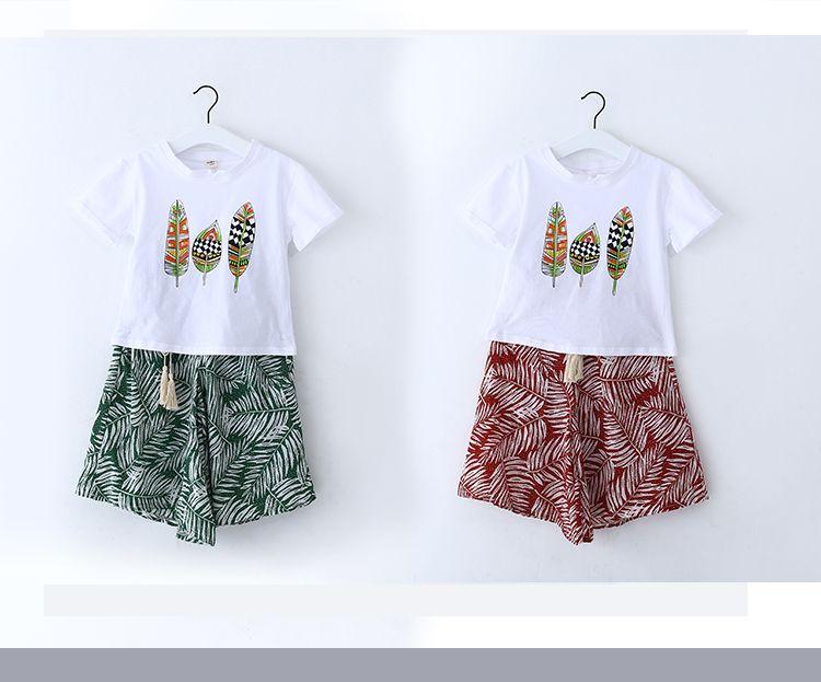 Product Introduction of Bộ Đồ Bé Gái, Quần Áo Mùa Hè, Phong Cách Hàn Quốc, Cỡ Trung Bình Và Lớn, Áo Trẻ Em, Thời Trang, Thường Ngày, Quần Ống Rộng Ngầu Bộ Đồ Mùa Hè 2024 16