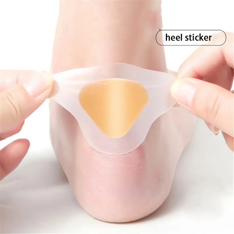 20pcs Supreme Gel Heel Protectors - Comfortable Foot Stickers for Sore Heels, Reusable Heel Liners with Anti-Slip Design - All-Day Shoe Pads for Pain-Free Walking