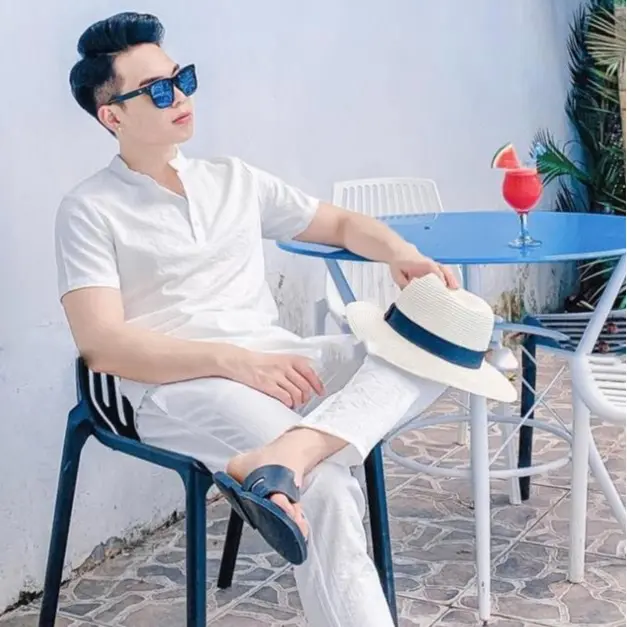 Bộ quần áo đũi nam(áo cộc quần dài) 2 màu đen,trắng Menswear