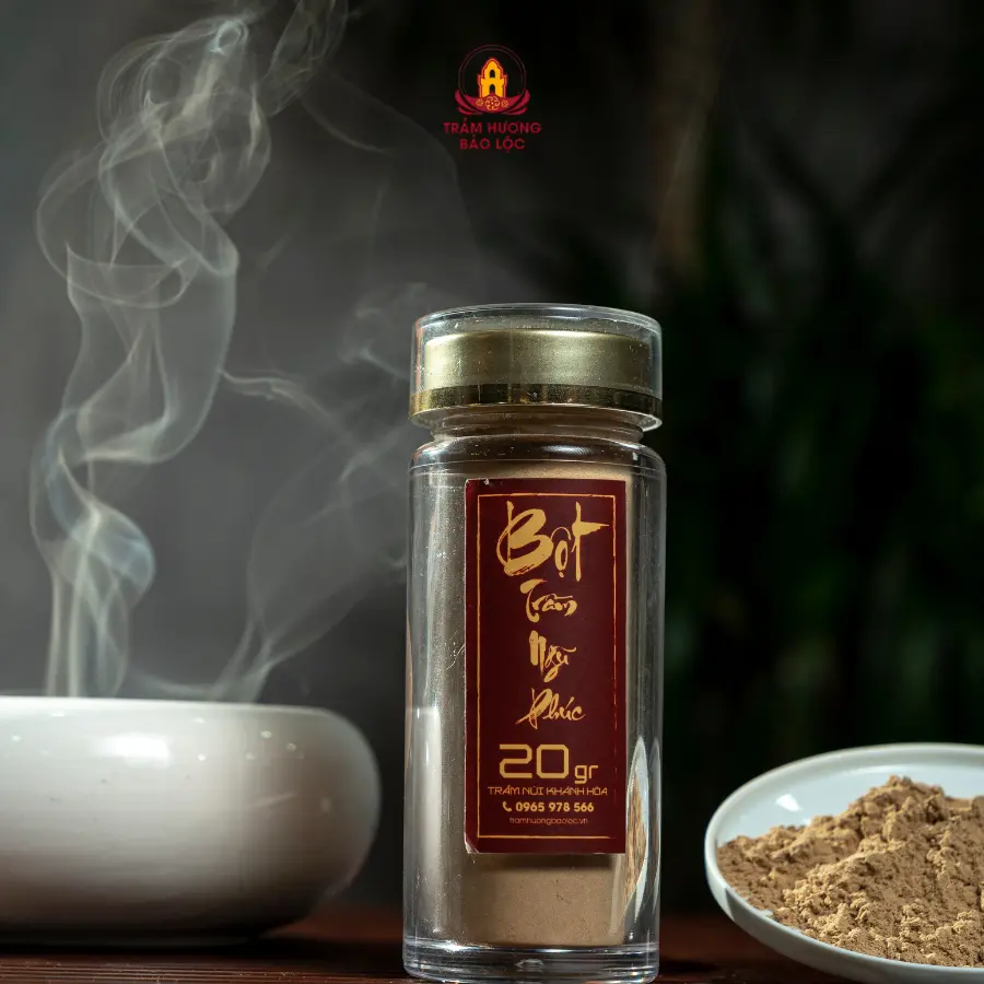 BỘT TRẦM NGŨ PHÚC - TRẦM HƯƠNG BẢO LỘC Dầu Thơm Phòng Dầu Thơm
