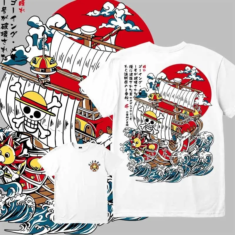 Madface ONE PIECE T-shirt  Novelty Anime Printed baju Casual Graphic Tee Fashion cotton Clothes 3
