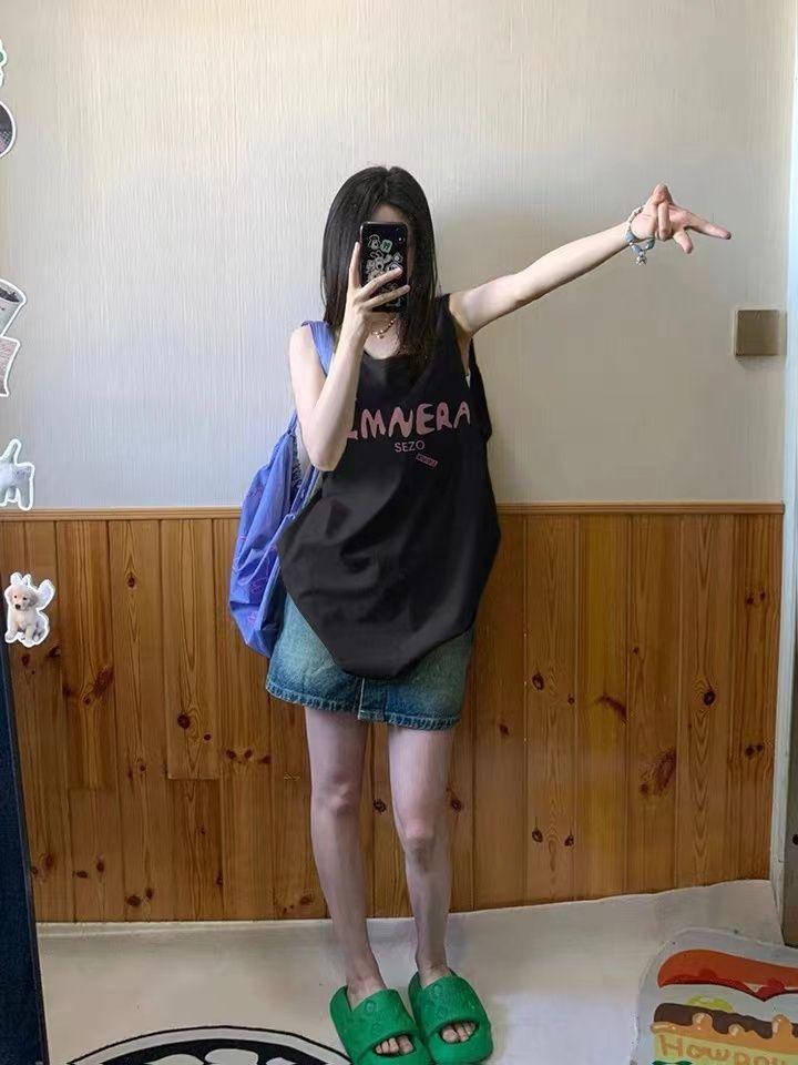 Product Introduction of Áo Vest Thương Hiệu Thời Trang Mỹ, 100 _ Chống Pilling, Áo Ghi Lê Thể Thao Mùa Hè Cho Nữ, Áo Phông Không Tay, Trang Phục Bóng Rổ Ngọt Ngào Và Ngầu Hàng Mới Về 2