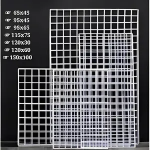 Ram Gantungan Hook Kawat Pajangan Display Dinding Dekorasi / Ram Tebal / Ram Tebal 4.6mm - 150 x 100 cm