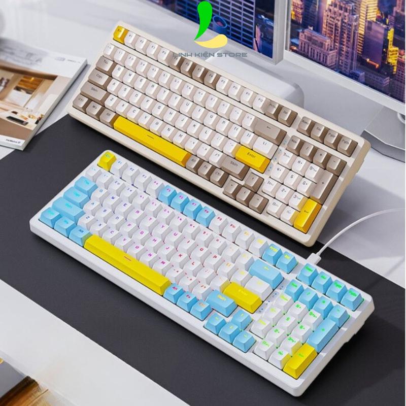 Bàn Phím Cơ Attack Shark K3 MAX New 2024 - Bàn Phím Có Dây Gaming 100 Phím, Led 19 Chế Độ