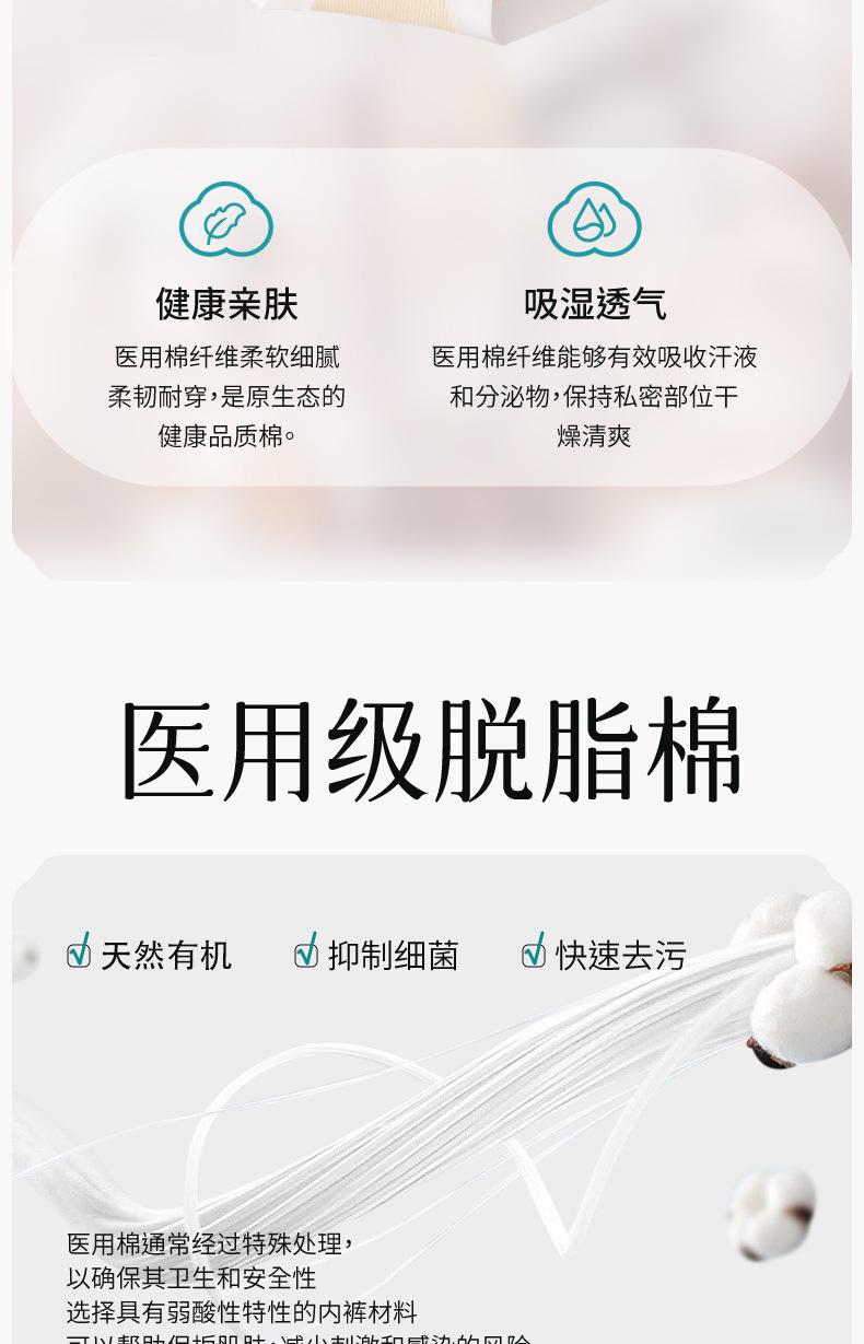 Product Introduction of 2025 Pure Cotton Underwear Antibacterial Crotch Short Boxer Briefs Breathable All-Cotton Crotch Women's Triangle Panties Fashion Hot Sale 6