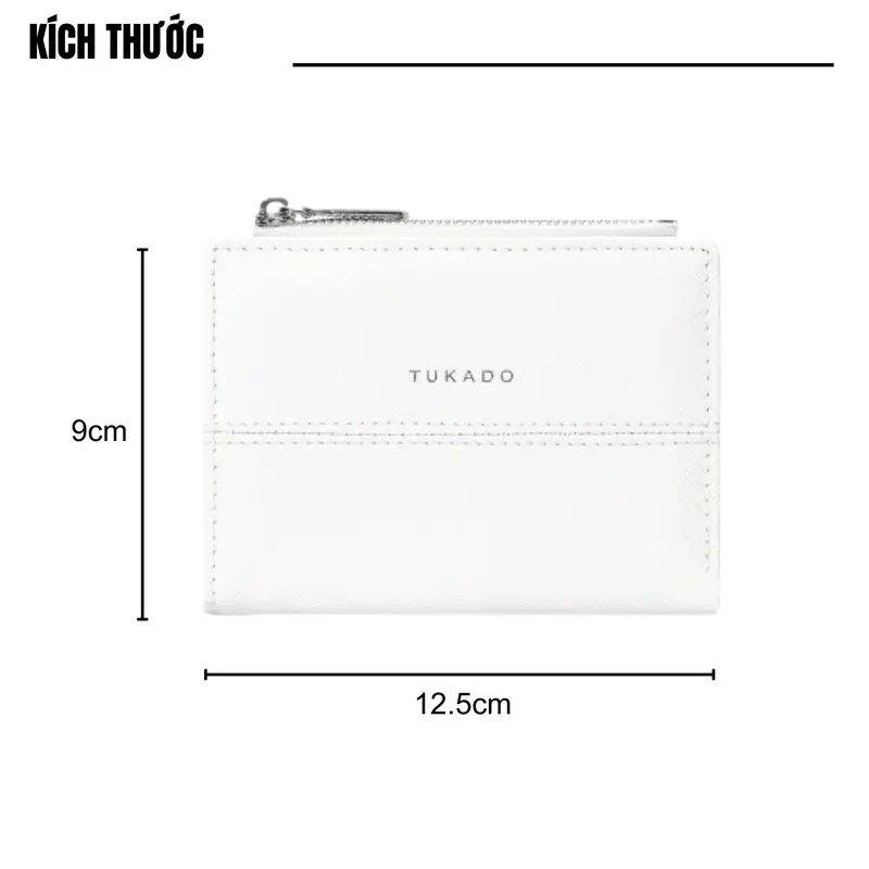 Ví Nữ Mini Cầm Tay 2 Ngăn Full Box Đựng Tiền Đựng Thẻ Da Xước Siêu Đẹp TK10 3