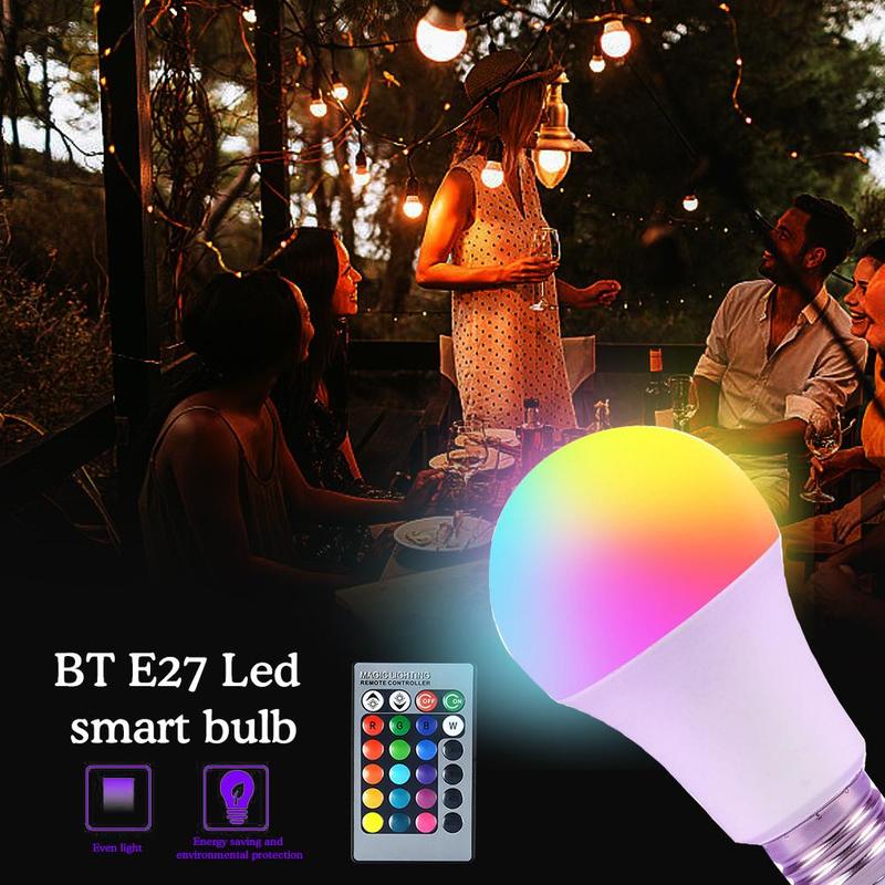 LED RGB Light Bulb Remote Control Light Color Changing Bulb Light ...