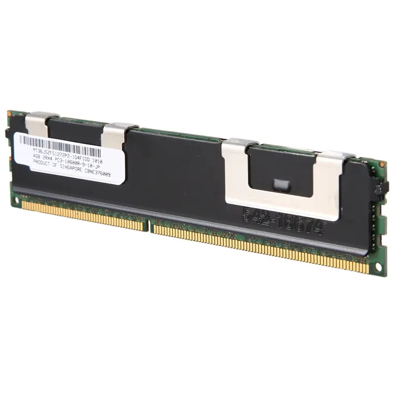 4GB DDR3 Memory RAM PC3-10600R 1333MHz 2Rx4 1.5V ECC 240-Pin Server RAM MT36JSZF512772PZ