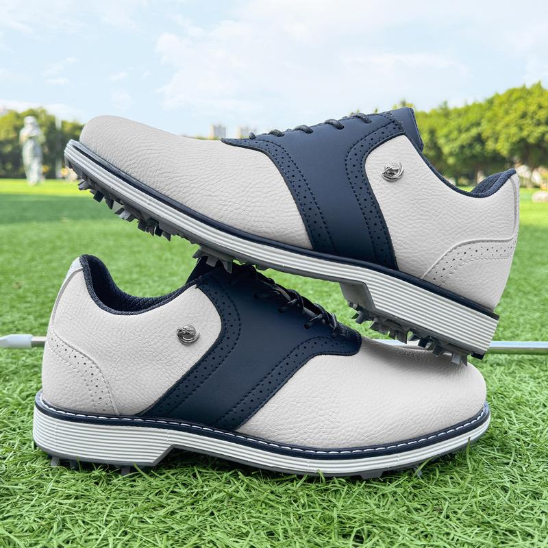 Product Introduction of Professional Golf Shoes Men Spikes Golf Sneakers Outdoor Walking Footwears Non-slip Grass Golf Training Shoes 8