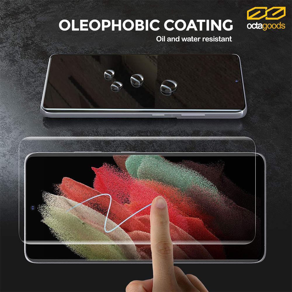 Tempered Glass Samsung Galaxy S21 Ultra Plus OctaGoods UV Full Cover