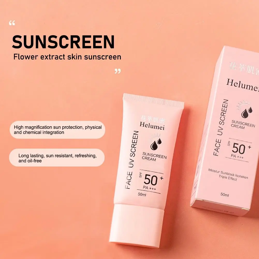 Kem Chống Nắng Phát Sáng, 50spf + +, Tươi Mới, Không Dính, Dưỡng Ẩm, Chống Thấm Nước, Đa Tác Động, Kem Khuôn Sữa, K2O6