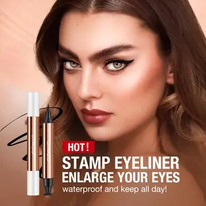 【LIVE】O.TWO.O 2 Miraculous Cat-Eye Stamp Eyeliner Pen Smooth Water Discharge, Quick-drying Molding, Dual-head Design