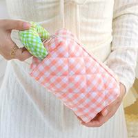 Gambar U-Living Tas Penyimpanan Make Up Tas Organizer Tempat Kosmetik Travel Pouch Motif Kotak Lucu Aesthetic TM014 - Fluffy Pink Kecil dari U-Living Official Store Kota Bekasi 5 Tokopedia