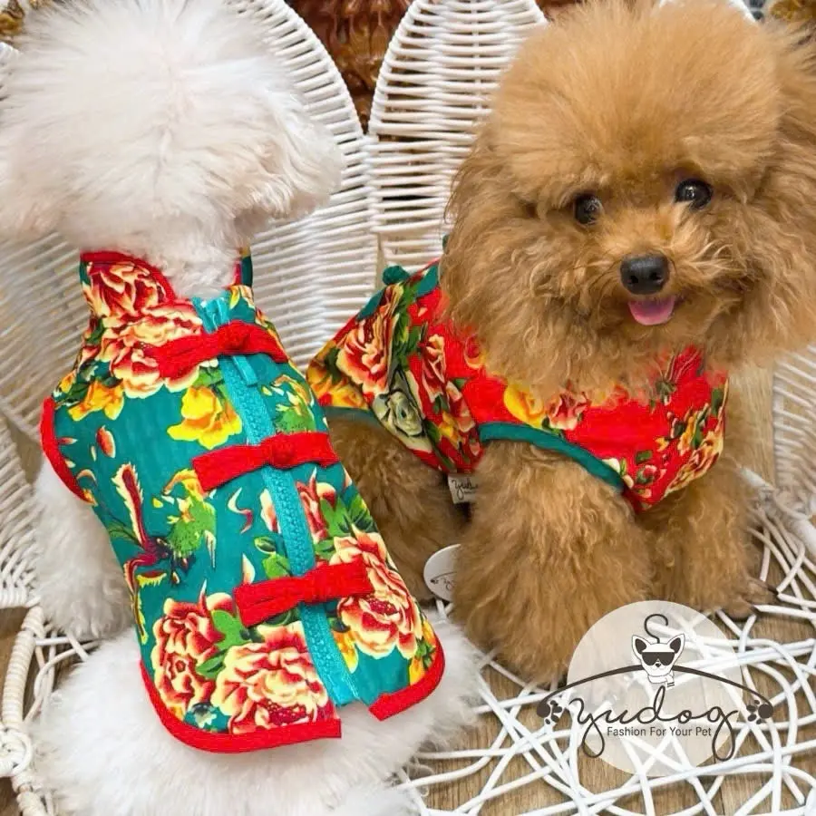 Áo đồ bộ hoa hot trend cho chó mèo