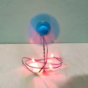 Turbin Angin Mini PLTB Listrik DC LED 5mm 1 Warna Generator Dinamo 300