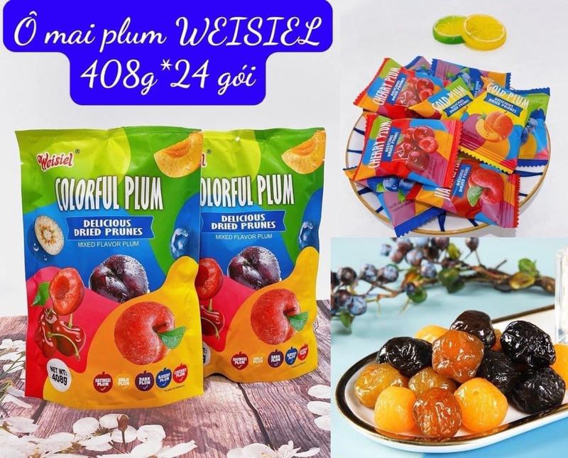 Ô mai mix vị - cherry- mận đỏ - mận đen - mận vàng- việt quất Chua Snack Thức Ăn Vị Chua Ăn Vặt Food
