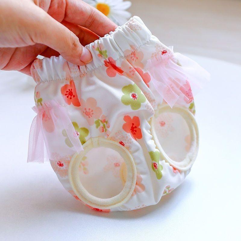 Cute Pet Physiological Menstrual Hygiene Pants, Reusable Sanitary Doggie Diapers Washable Female Dog Shorts Underwear Briefs 5