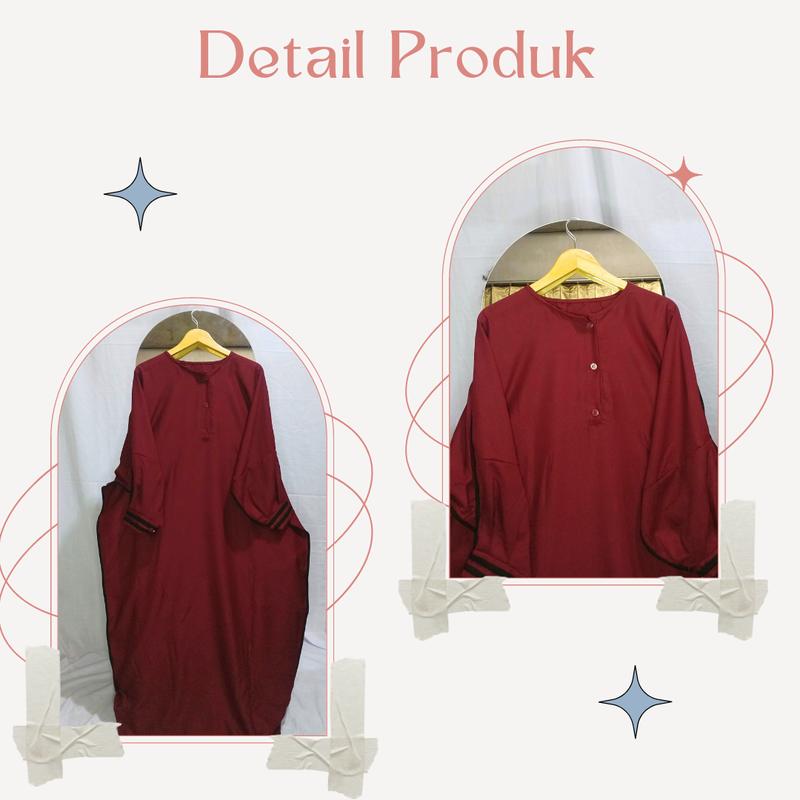 abaya pakistan jumbo/ abaya mewah/ abaya simpel elegant/ abaya jumbo murah/ abaya kelelawar/ kaftan murah Polos /muslim wanita  simple 5