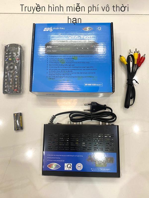 đầu thu truyền hình số mặt đất dvb t2 VTC T201 xem truyền hình miễn phí trọn đời