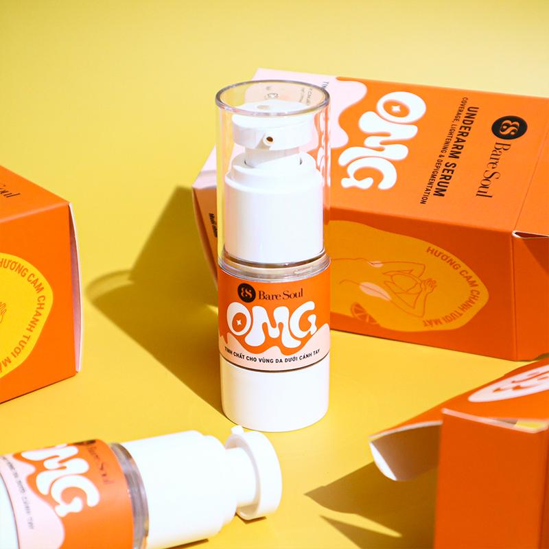 [MÀU CAM] Serum cho nách hỗ trợ che khuyết điểm, hỗ trợ giảm thâm nách & hỗ trợ làm sáng nách BareSoul OMG Underarm Serum 20G 2