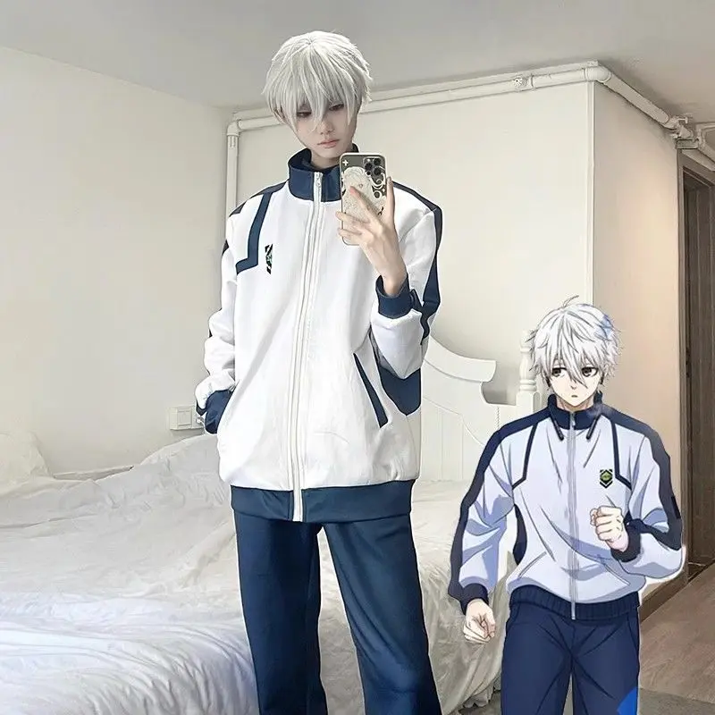 Cosplay, BLUELOCK Jie Yi Bọ Râm Mới Nhất, BLUELOCK Jie Shi Bọ Râm Âm Nhạc Trở Lại Với Thiên Chúa Lian Jie Qianche Ngựa Hồng Hạc, Thích Hợp Cho Người Lớn Và Trẻ Em, Lý Tưởng Để Mặc Áo Khoác Nam, Quần Áo Tập Gym Menswear Jacket
