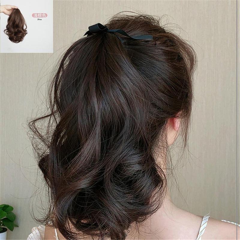Rambut palsu ekor kuda gadis manis, rambut kerinting panjang - TikTok ...