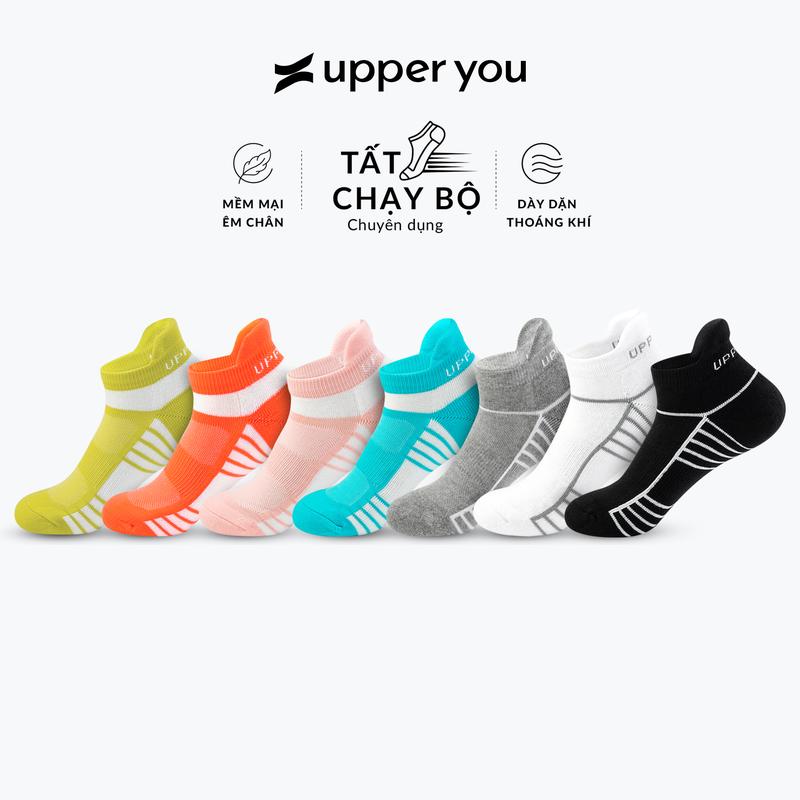  Tất Vớ Chạy Bộ Nam Nữ 3-21km UPPER YOU Dày Dặn Thấm Hút Mồ Hôi Có Đệm Xù Cực Êm Sport -SPF2002 