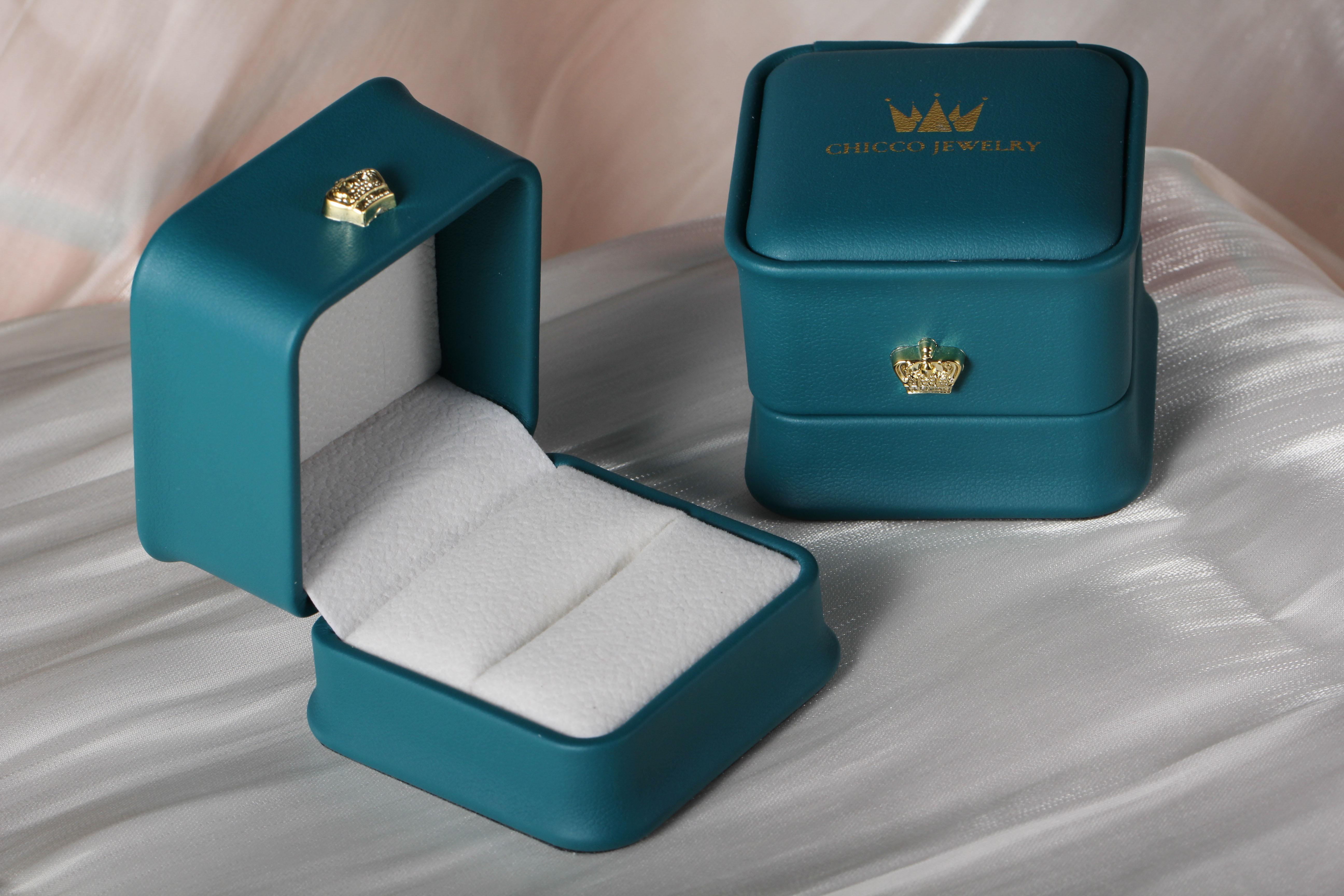 CHIC&CO JEWELRY Kotak Cantik Cincin, Kotak Penyimpanan Perhiasan Mewah Ring Box
