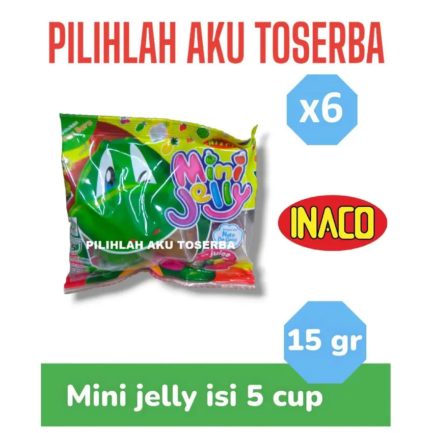INACO Mini Jelly isi 5 cups - ( HARGA PER 6 BUNGKUS )