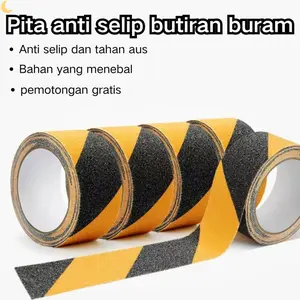 Lakban Safety Grip Anti Slip 5CM x 5M, Stiker Anti Licin untuk Ujung Lantai dan Tangga Anak