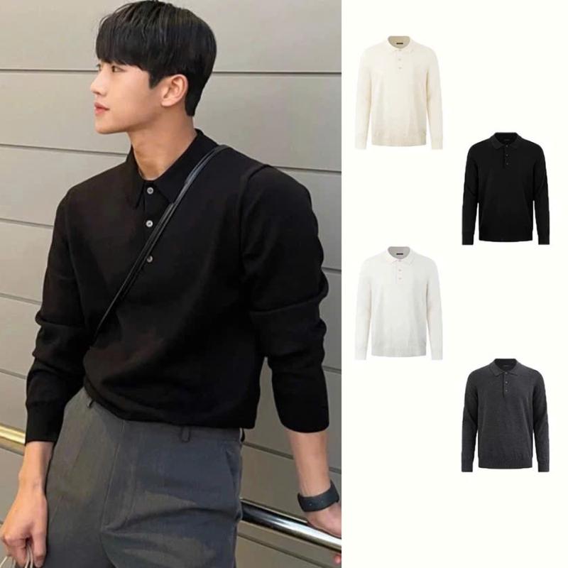 Áo len polo dài tay nam SOFT MENSWEAR  cao cấp, kiểu dáng classic sang trọng