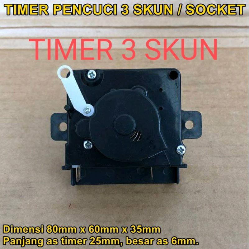 Timer Mesin Cuci Sharp 3 Socket 3 Skun Timer Wash 0