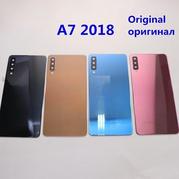 ฝาหลังแบตเตอรี่, แผงกระจกประตูหลัง, เลนส์กล้อง, สำหรับ Samsung Galaxy A7 2018, สปอตจากมาเลเซีย