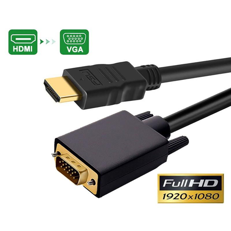  Cáp chuyển HDMI sang VGA HDMI to VGA dây dài 3 mét độ phân giải FullHD  1080P Phụ Kiện 