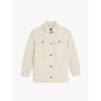 Gambar M&S - Jaket Wanita - Pure Cotton Denim Utility Jacket - Ecru, UK 8 dari Marks & Spencer ID Kab. Bogor 3 Tokopedia