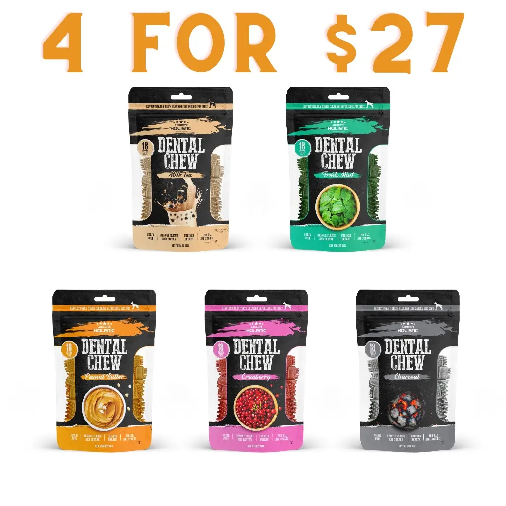 Absolute Holistic Dog Dental Chew 2.5" (6.35cm) 18pcs (Value Pack)