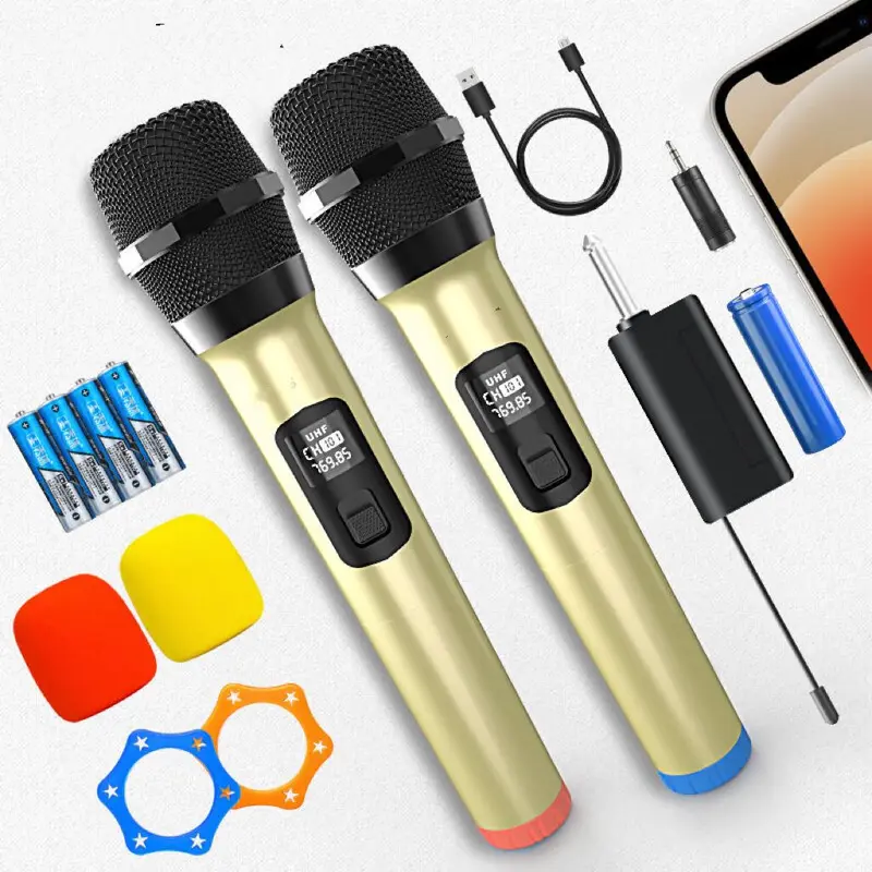 {BISACOD} Mic Wireles MKF01 Microphone Bluetooth Dengan Receiver System Single Mic Wireles 7