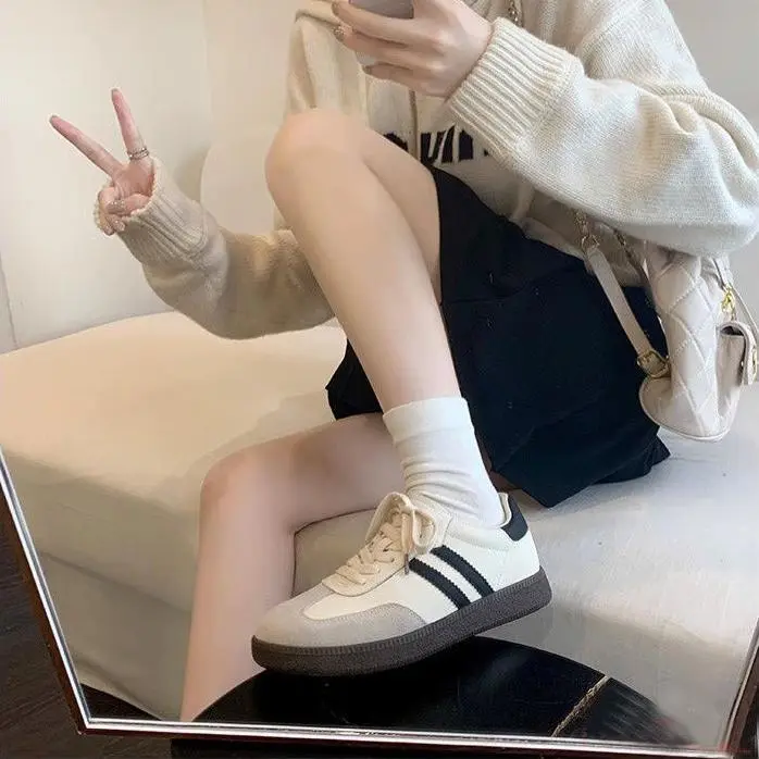 Giày Thể Thao Nữ  Sneaker Samba Ulzzang Phong Cách Retro Thời Trang - GS1 5