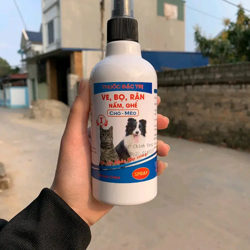 Xịt diệt ve bọ  rận,  bọ chét cho thú  cưng 2