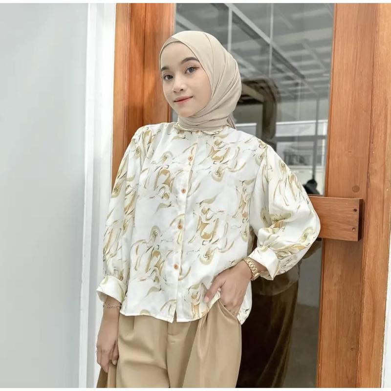 Product Introduction of CF - Carlotta Marble Puffy Blouse JUMBO XXL 1